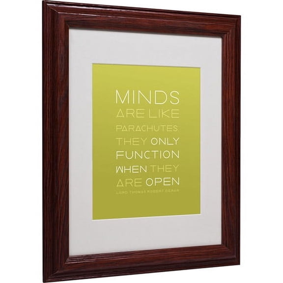 Trademark Fine Art "An Open Mind" Matted Framed Canvas Art by Megan Romo