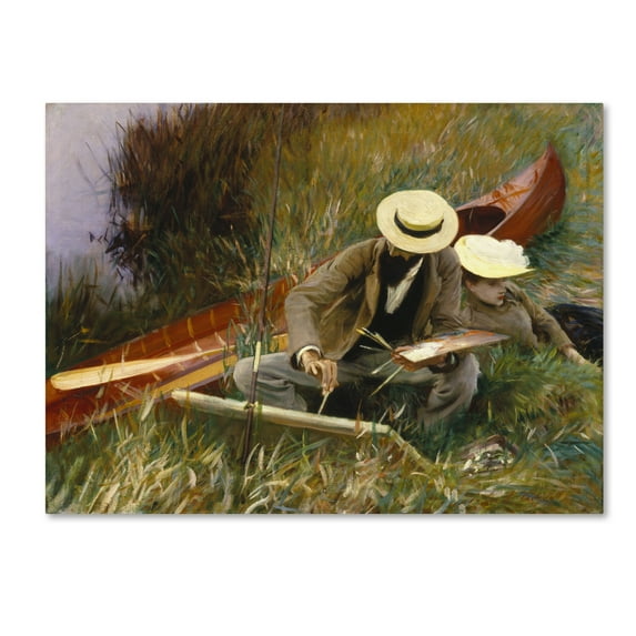 Trademark Fine Art 'An Outdoor Study' Canvas Art by John Singer Sargent