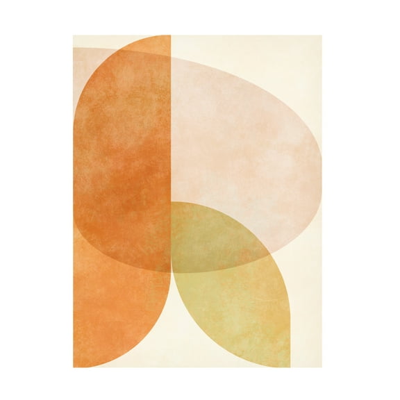 Trademark Fine Art Ana Rut Bre Aqua Shapes 1 Canvas Wall Art