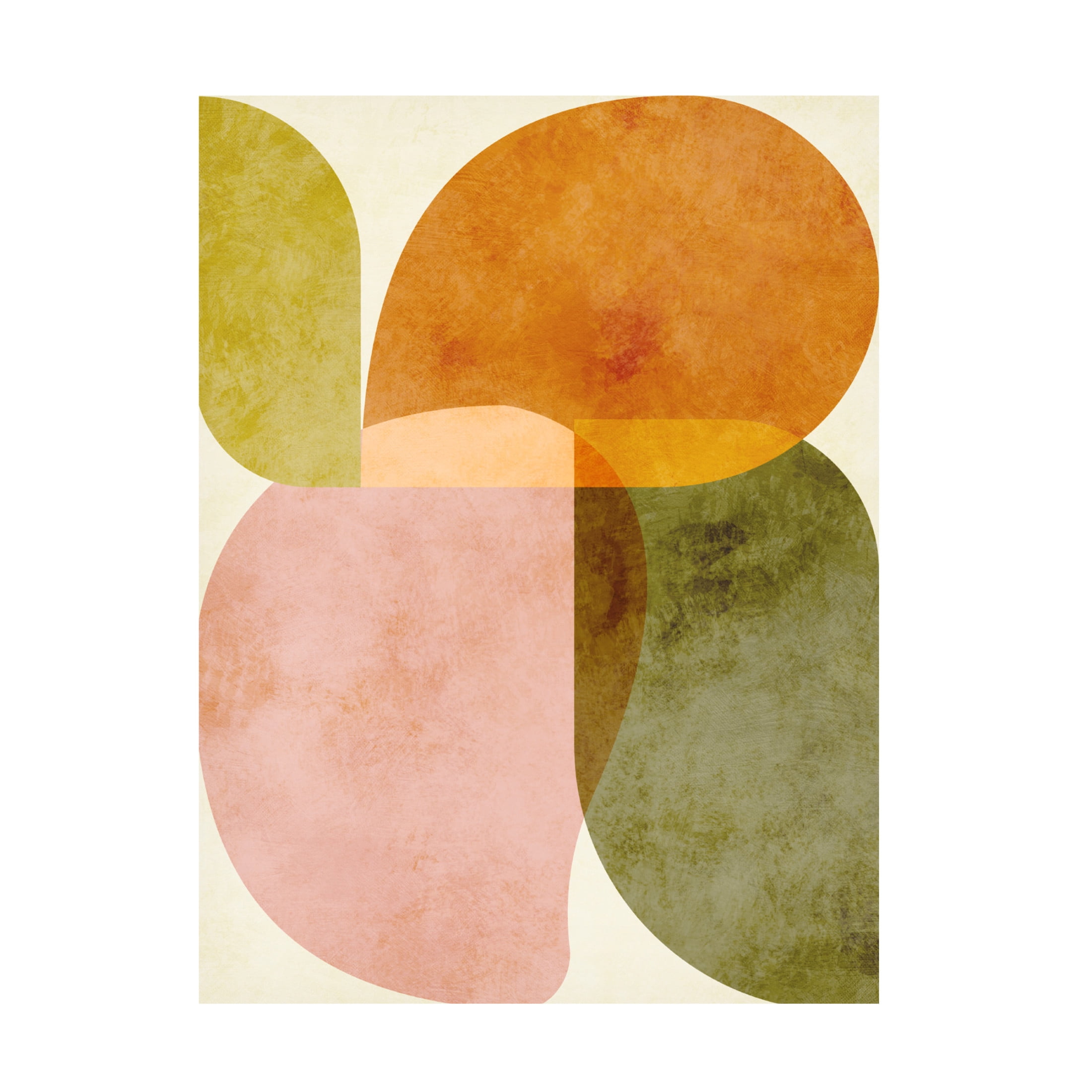 Trademark Fine Art Ana Rut Bre Aqua Shapes 2 Canvas Wall Art