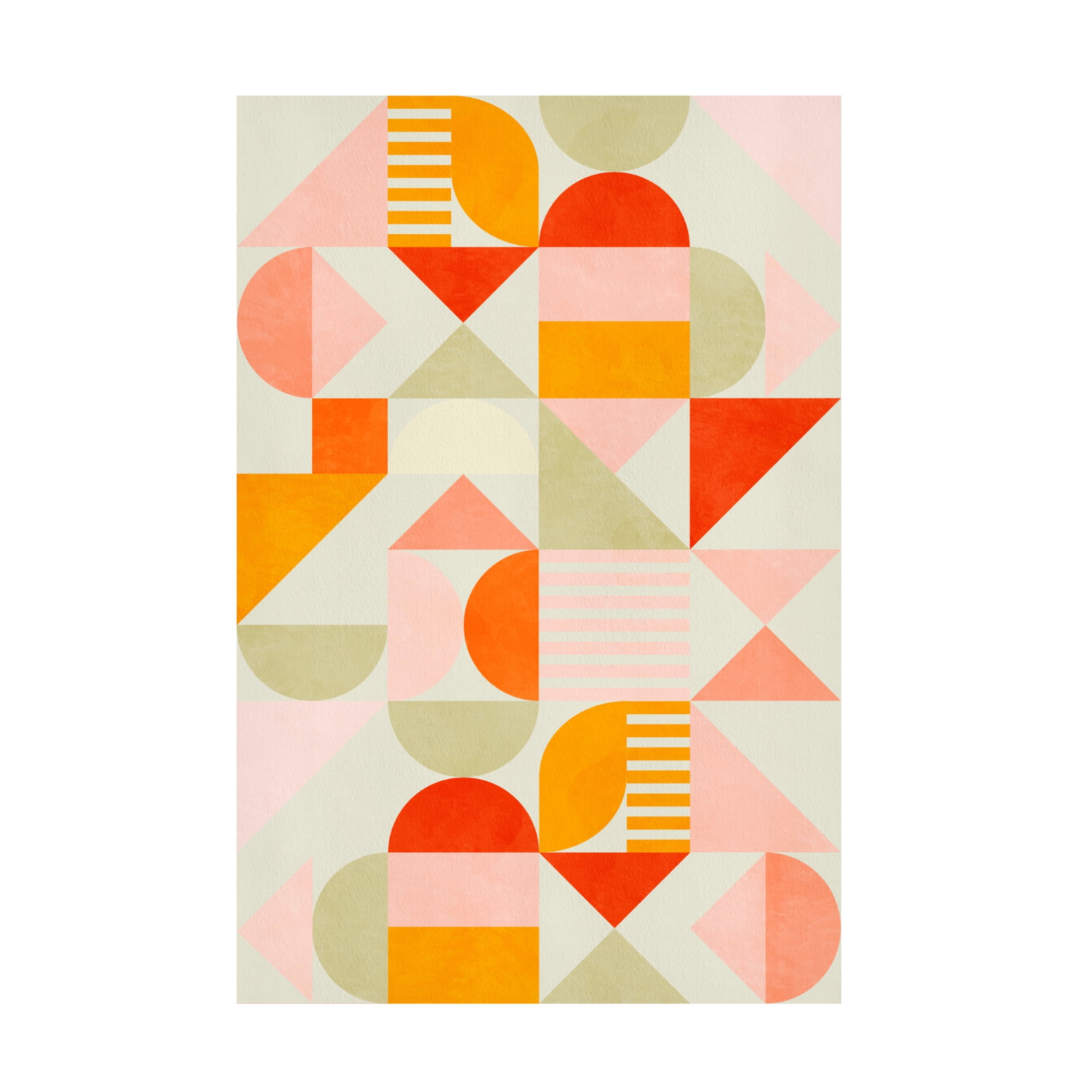 Trademark Fine Art Ana Rut Bre Bauhaus Fun Pastel Canvas Wall Art