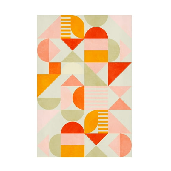 Trademark Fine Art Ana Rut Bre Bauhaus Fun Pastel Canvas Wall Art