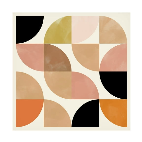 Trademark Fine Art Ana Rut Bre Circles Nov 19 Beige Viertel Circles Canvas Wall Art