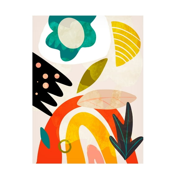 Trademark Fine Art Ana Rut Bre Cutouts Bauhaus 2 Canvas Wall Art