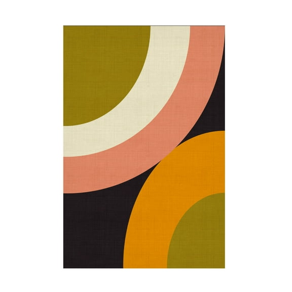 Trademark Fine Art Ana Rut Bre Geo Shapes Fall 21 Rounded Canvas Wall Art