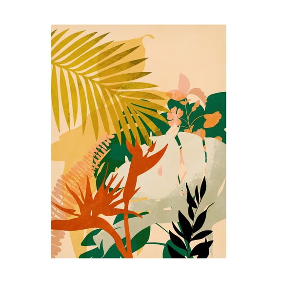 Trademark Fine Art Ana Rut Bre Leaves 24 Canvas Wall Art