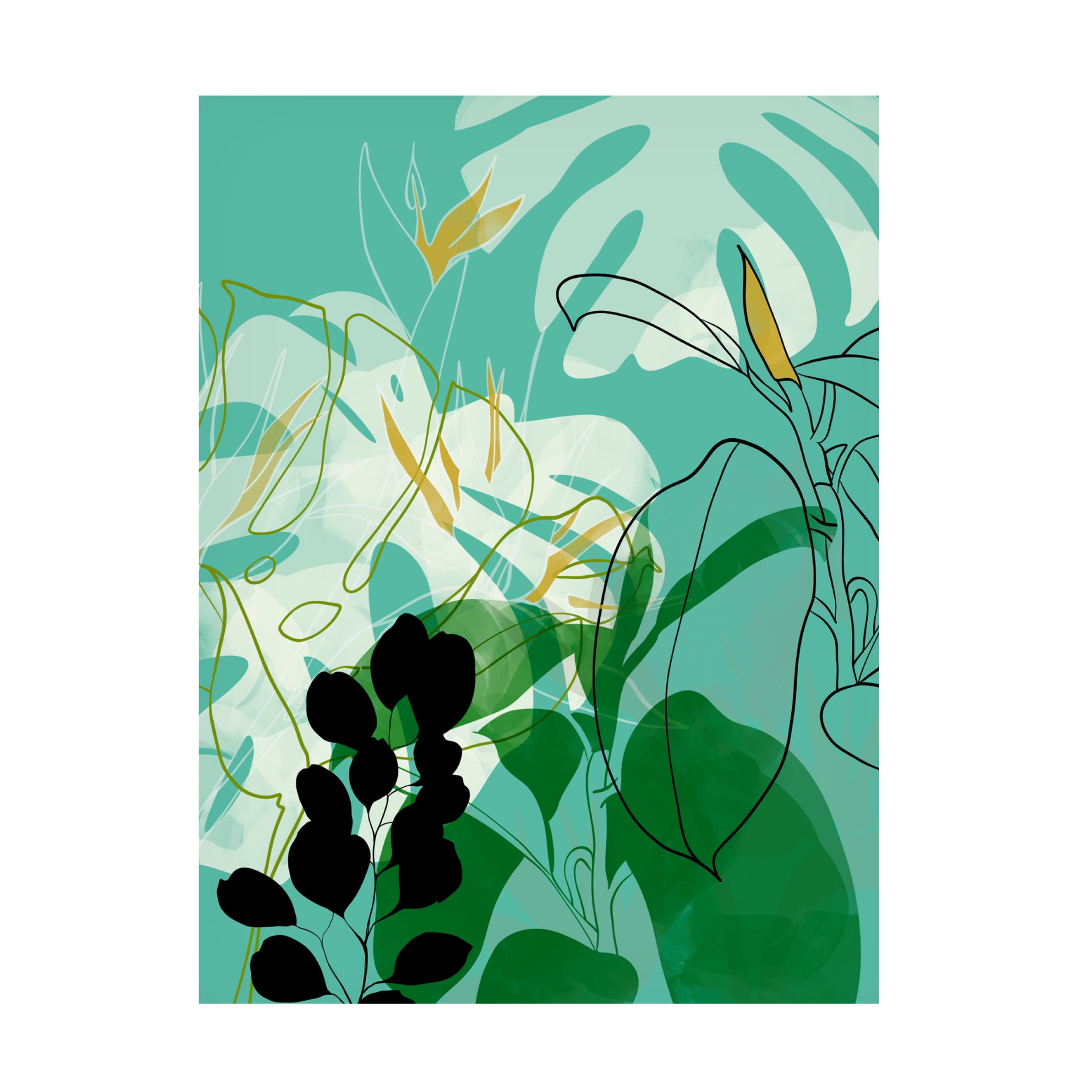Trademark Fine Art Ana Rut Bre Leaves 26 Canvas Wall Art