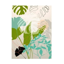 Trademark Fine Art Ana Rut Bre Leaves 28 Canvas Wall Art