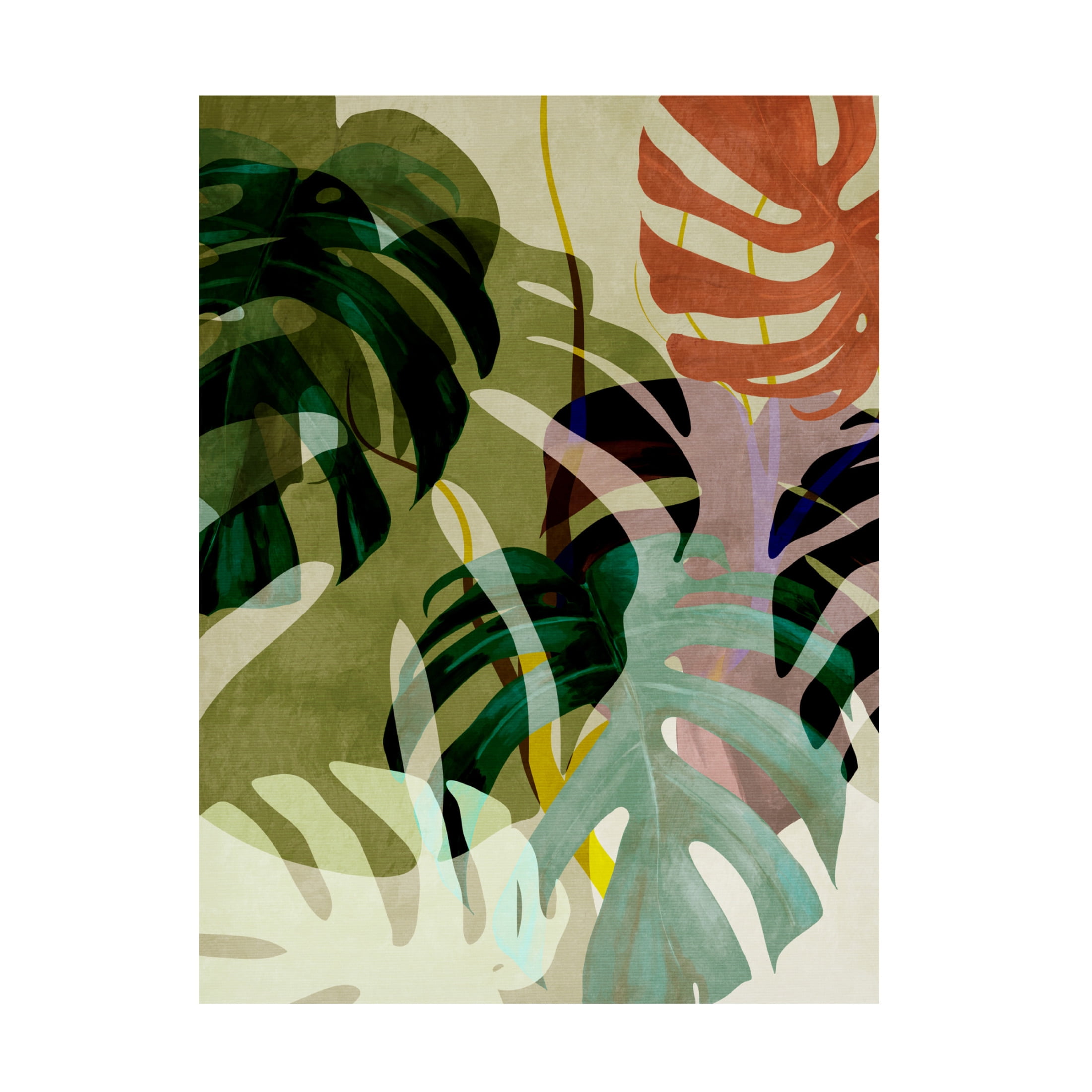 Trademark Fine Art Ana Rut Bre Leaves 29 Canvas Wall Art
