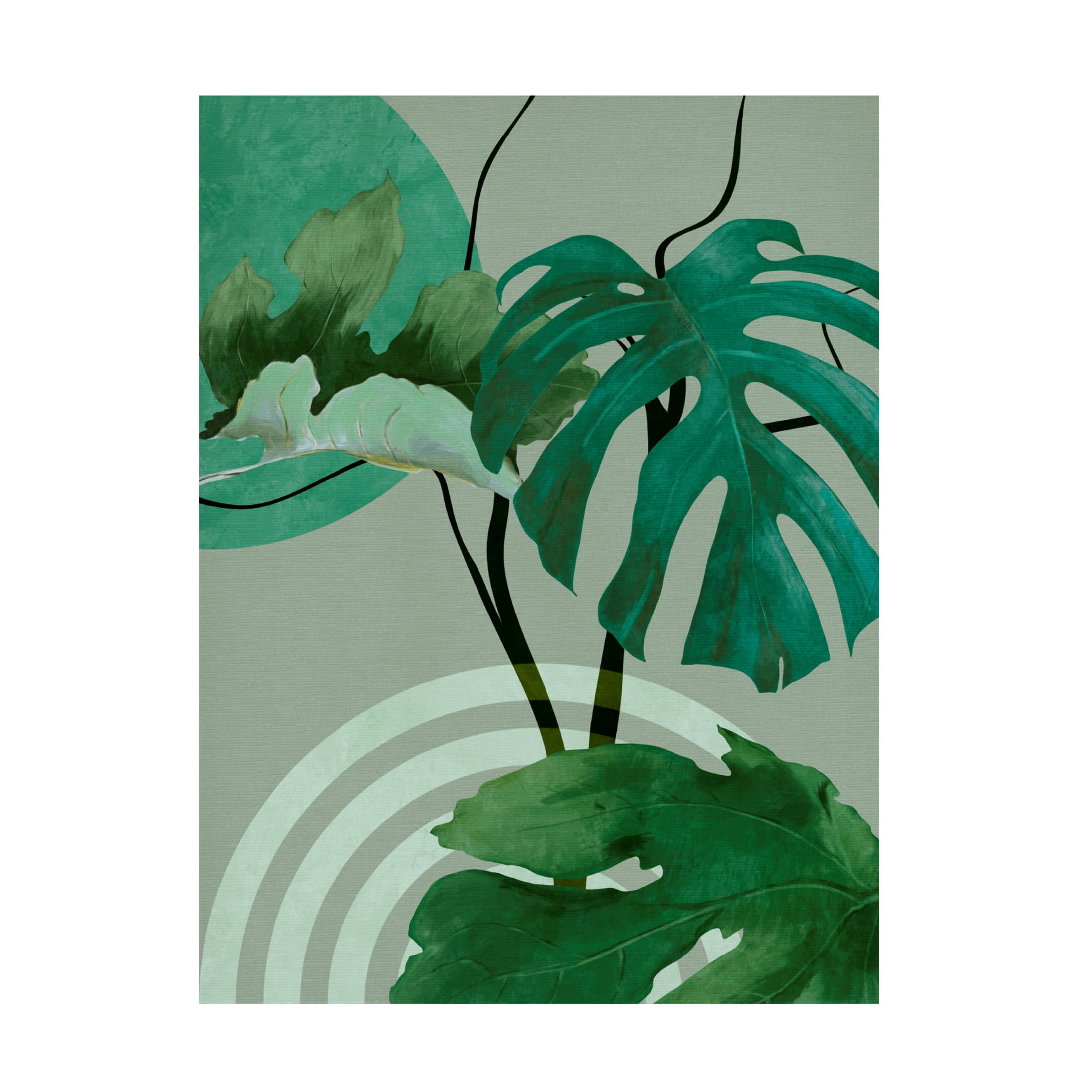 Trademark Fine Art Ana Rut Bre Leaves More 12 Canvas Wall Art