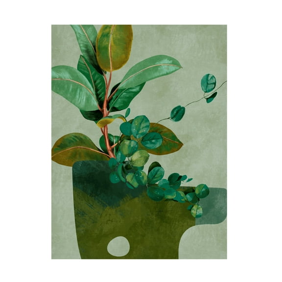 Trademark Fine Art Ana Rut Bre Leaves More 12 Canvas Wall Art