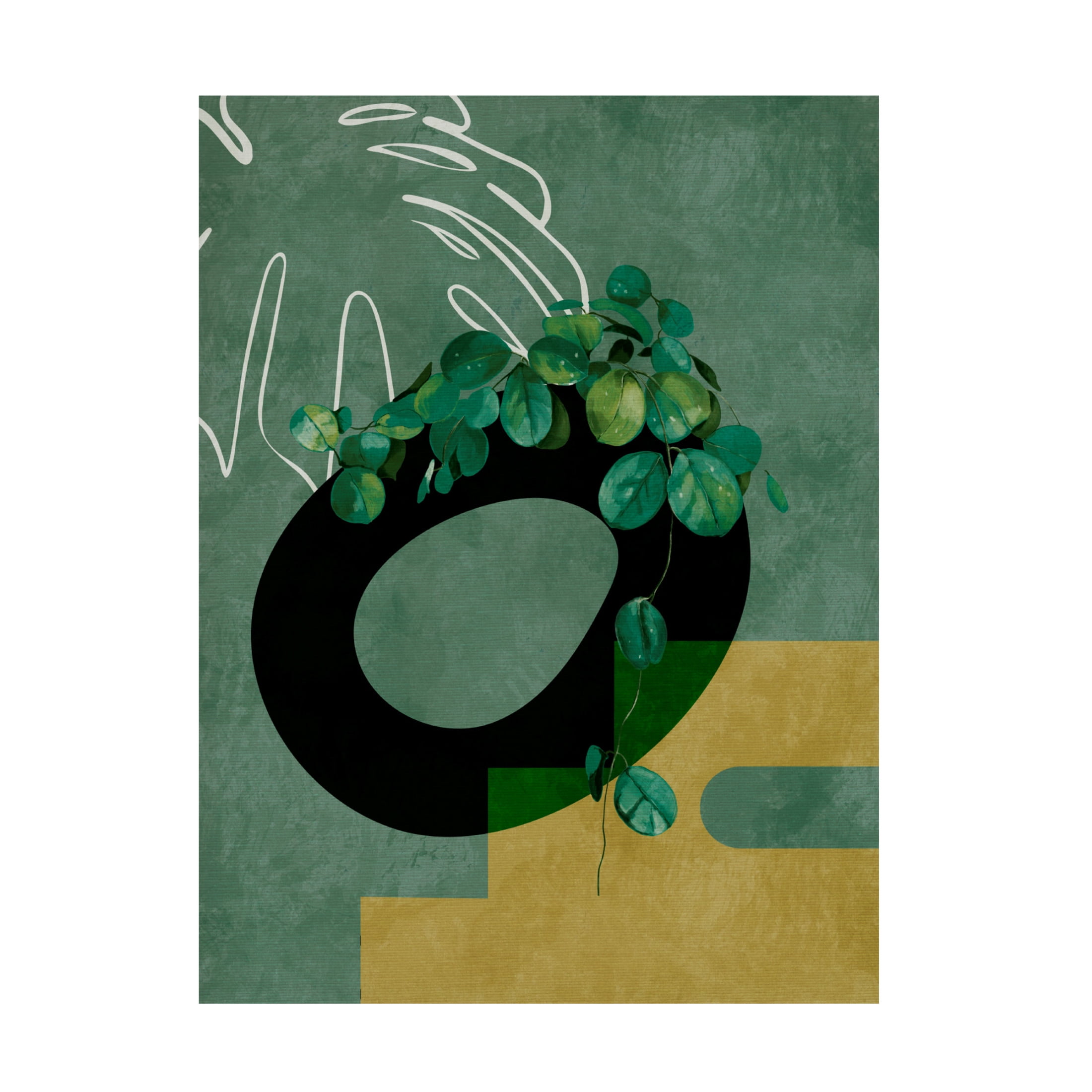 Trademark Fine Art Ana Rut Bre Leaves More 4 Greenery Canvas Wall Art