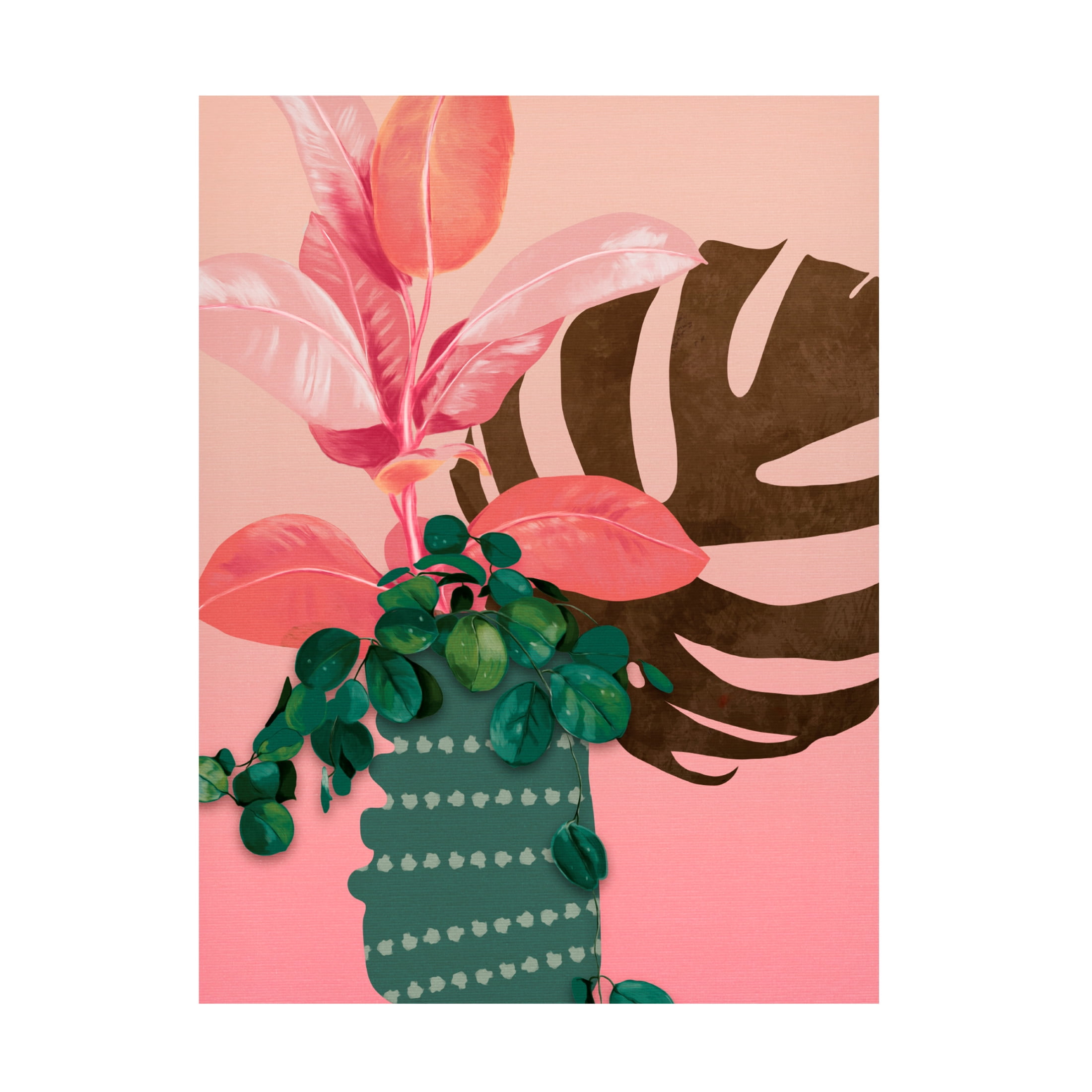 Trademark Fine Art Ana Rut Bre Leaves More 6 Canvas Wall Art
