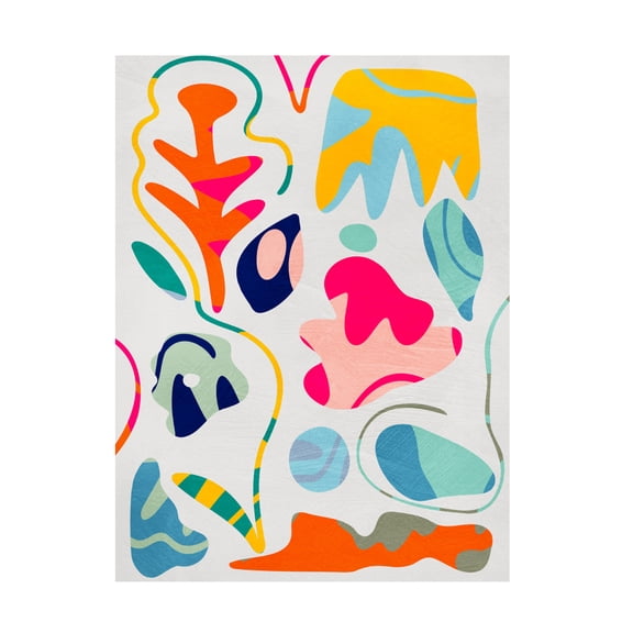 Trademark Fine Art Ana Rut Bre Matisse inspired shapes Canvas Wall Art