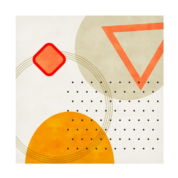 Trademark Fine Art Ana Rut Bre Mid Bauhaus Geometry 3 Canvas Wall Art