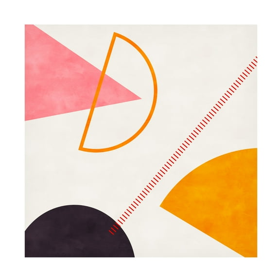 Trademark Fine Art Ana Rut Bre Mid Bauhaus Geometry 4 Canvas Wall Art