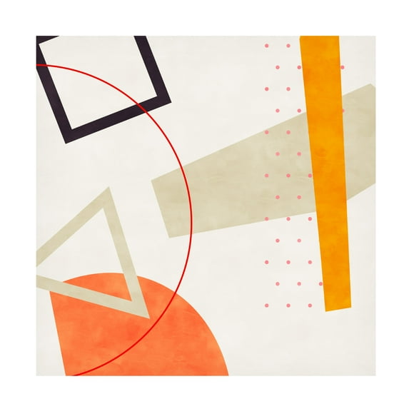 Trademark Fine Art Ana Rut Bre Mid Bauhaus Geometry 6 Canvas Wall Art