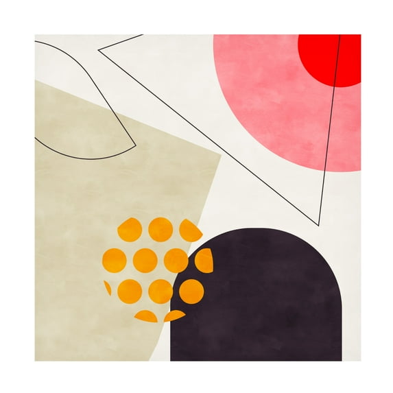 Trademark Fine Art Ana Rut Bre Mid Bauhaus Geometry 8 Canvas Wall Art