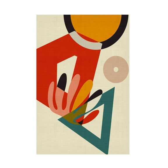 Trademark Fine Art Ana Rut Bre Mid Century Cirque 2 Canvas Wall Art