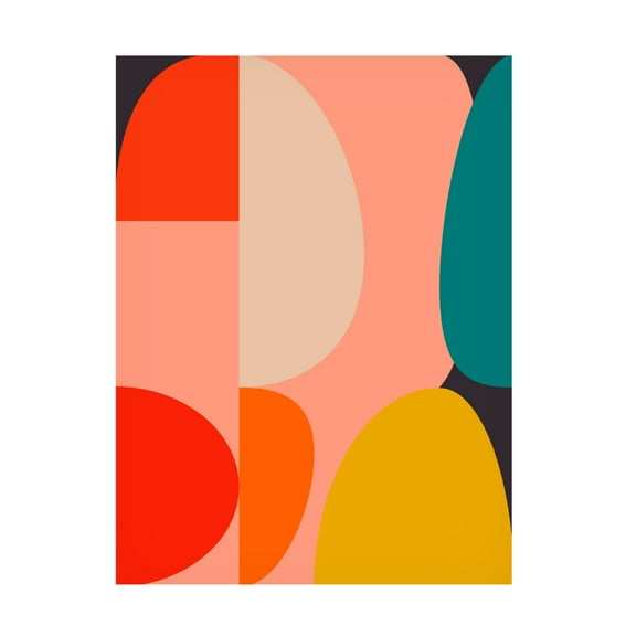 Trademark Fine Art Ana Rut Bre Mid Century Pastel 14 Canvas Wall Art