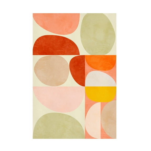 Trademark Fine Art Ana Rut Bre Pastel Geometry Canvas Wall Art