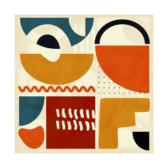 Trademark Fine Art Ana Rut Bre Quadrate Bunt1 Canvas Wall Art