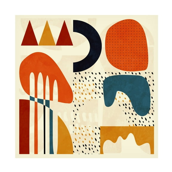 Trademark Fine Art Ana Rut Bre Quadrate Bunt2 Canvas Wall Art