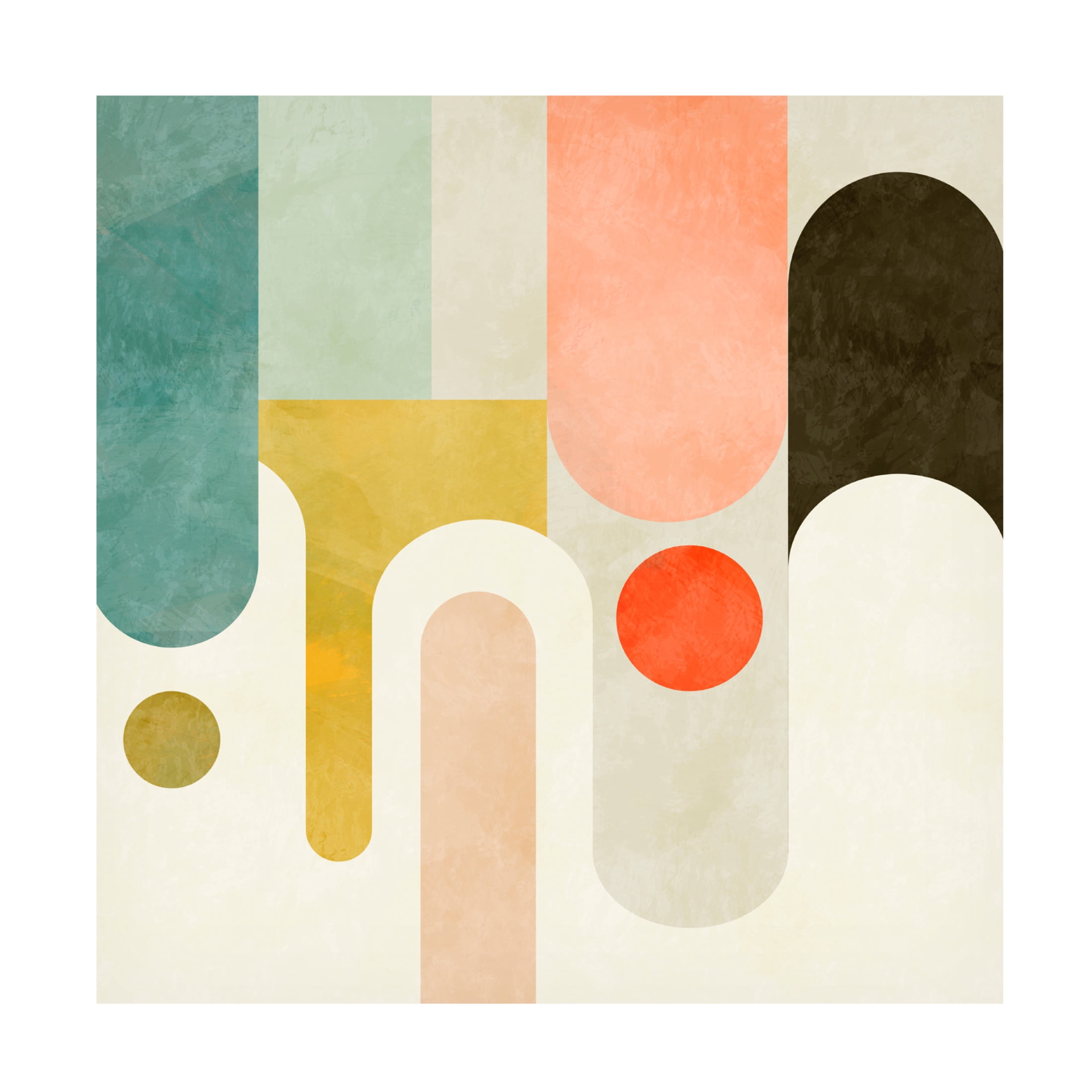 Trademark Fine Art Ana Rut Bre Runde Shapes Canvas Wall Art