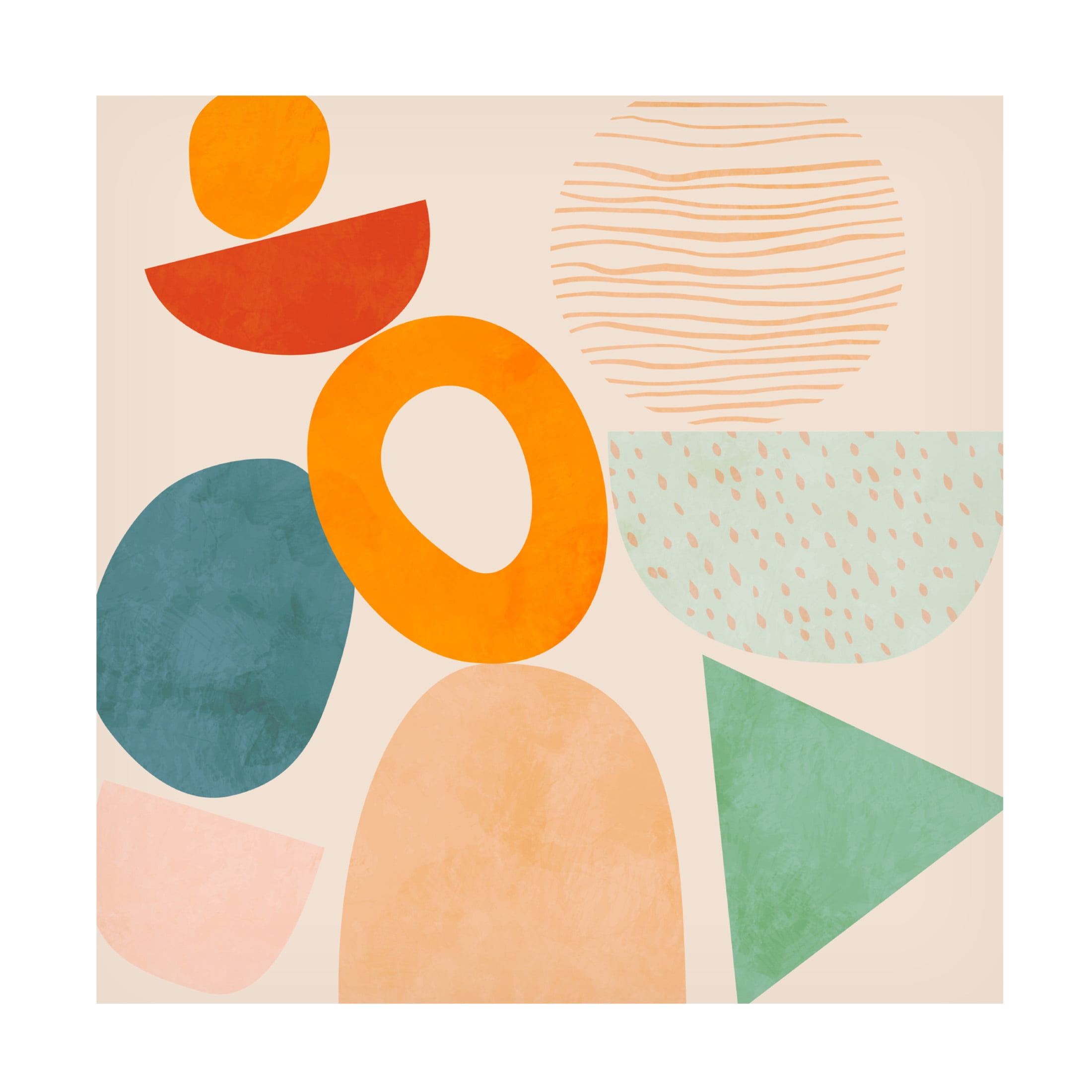 Trademark Fine Art Ana Rut Bre Shapes Play New2 Canvas Wall Art