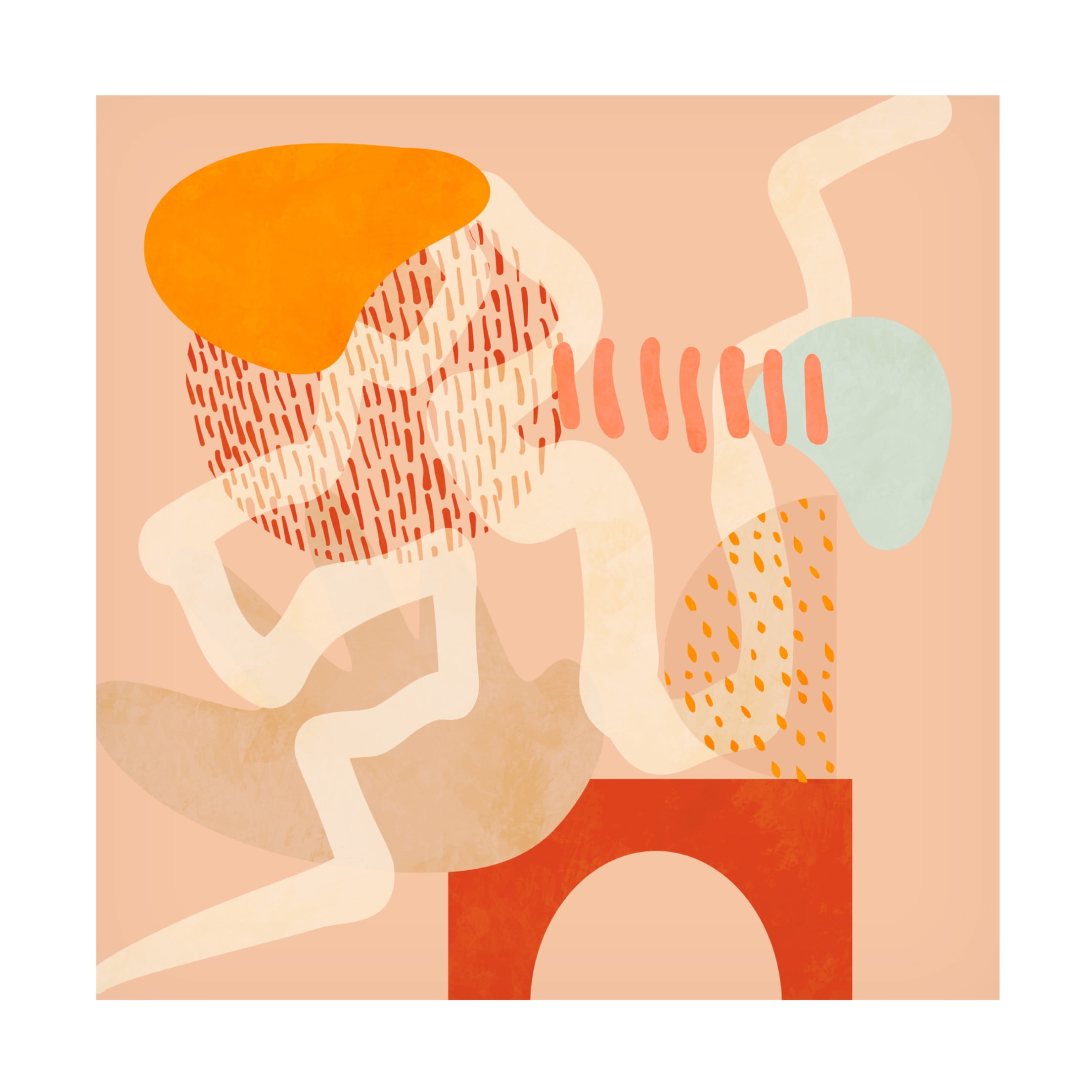 Trademark Fine Art Ana Rut Bre Shapes Play New3 Canvas Wall Art