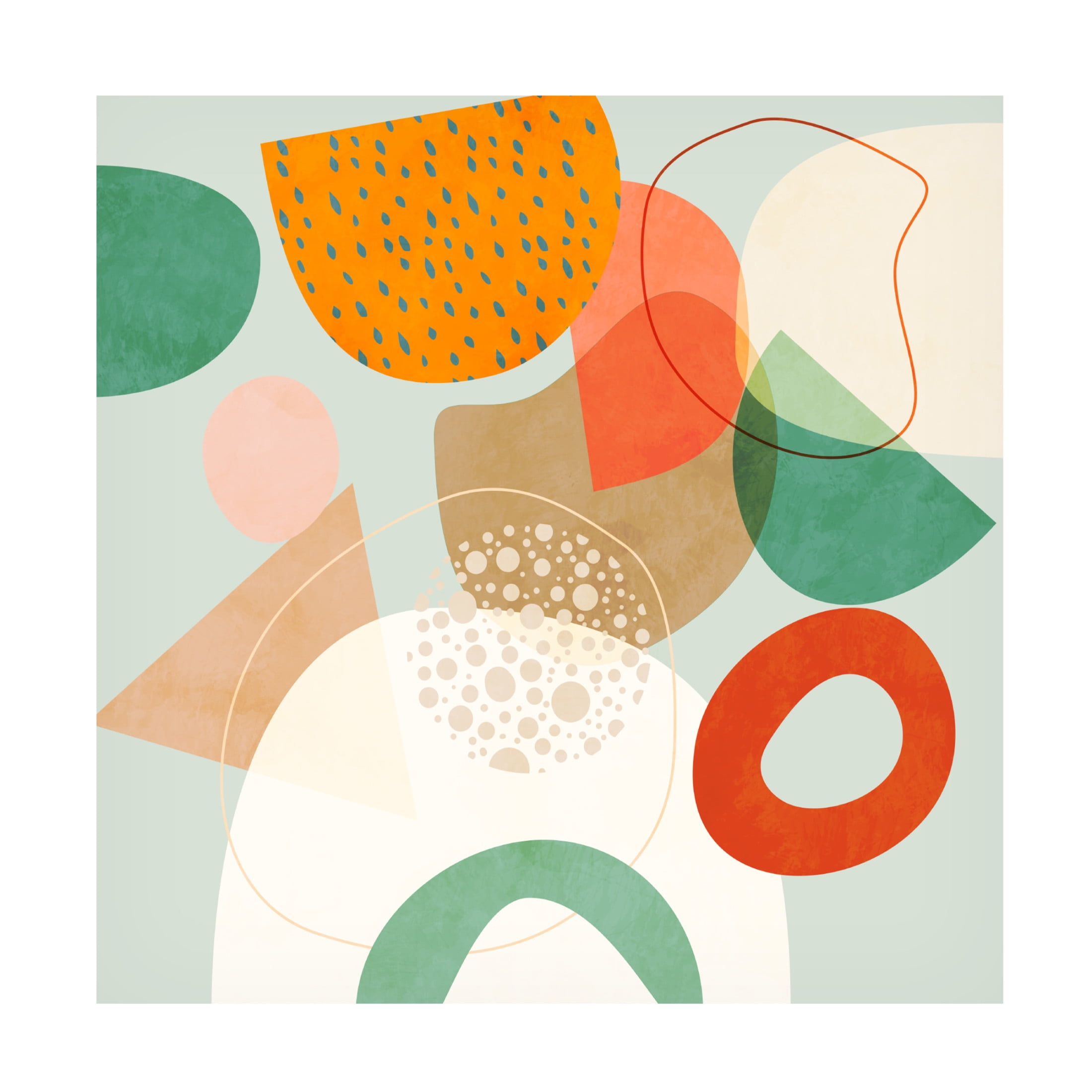 Trademark Fine Art Ana Rut Bre Shapes Play New4 Canvas Wall Art