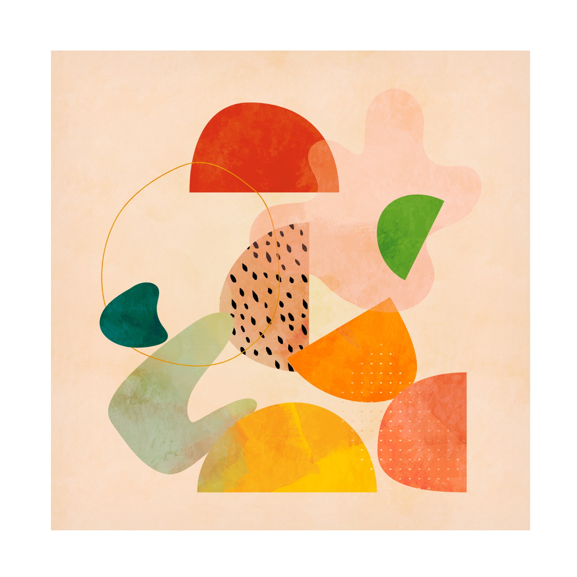 Trademark Fine Art Ana Rut Bre Shapes Play1 Canvas Wall Art
