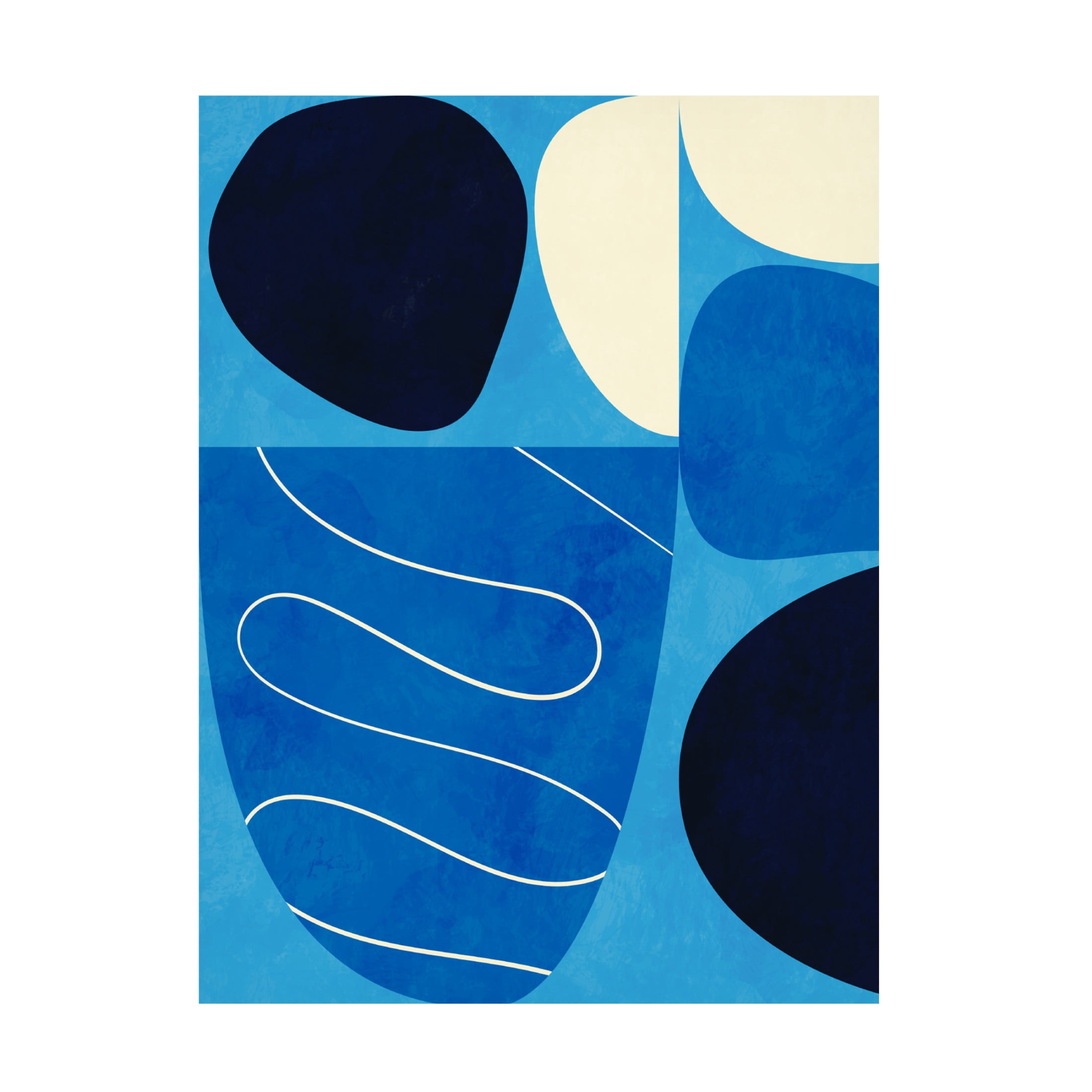 Trademark Fine Art Ana Rut Bre Shapes Play3 1blue Canvas Wall Art
