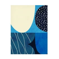 Trademark Fine Art Ana Rut Bre Shapes Play3 2blue Canvas Wall Art