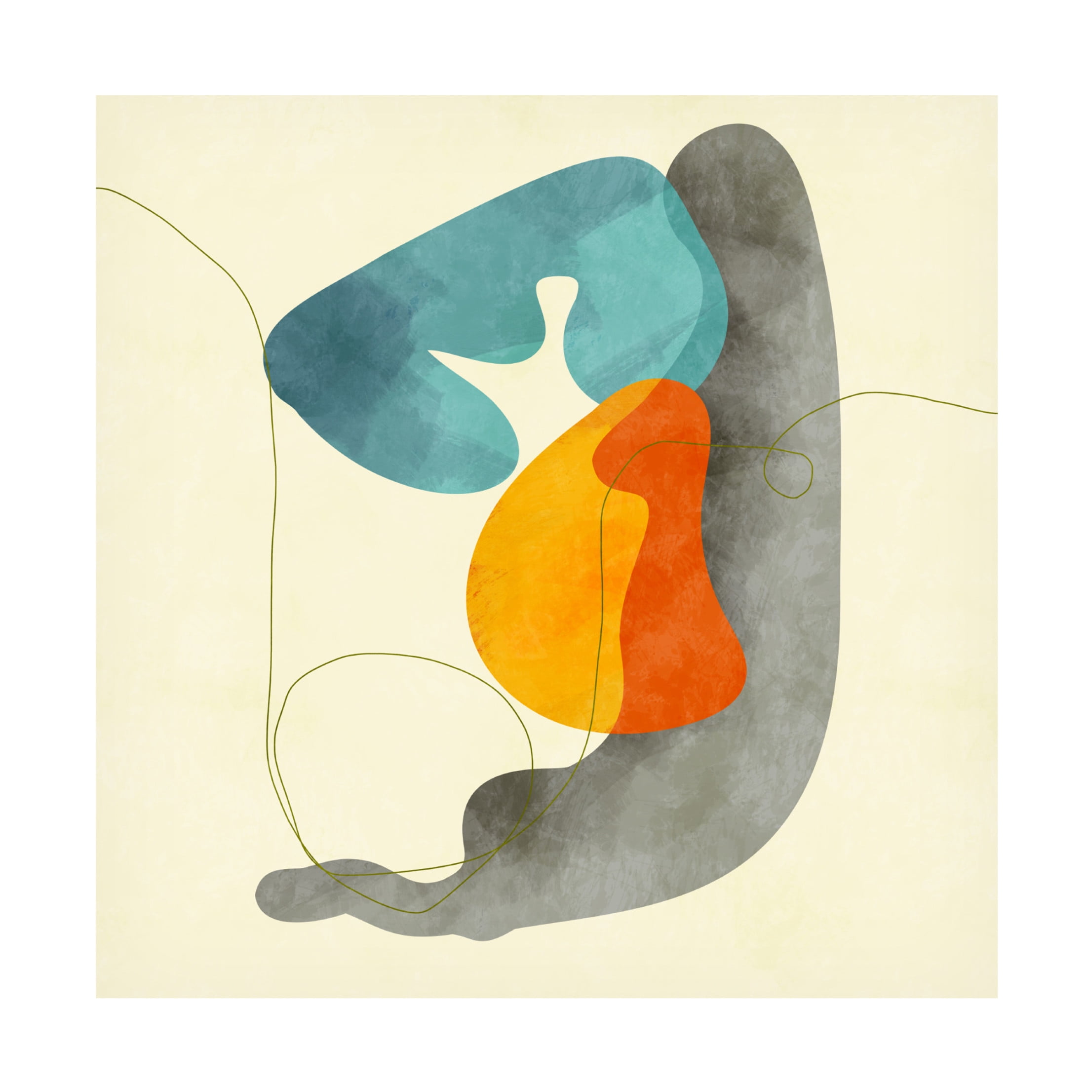 Trademark Fine Art Ana Rut Bre Shapesalines2 Canvas Wall Art