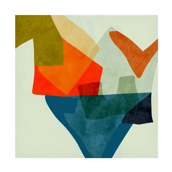 Trademark Fine Art Ana Rut Bre Shapesalines5 Canvas Wall Art