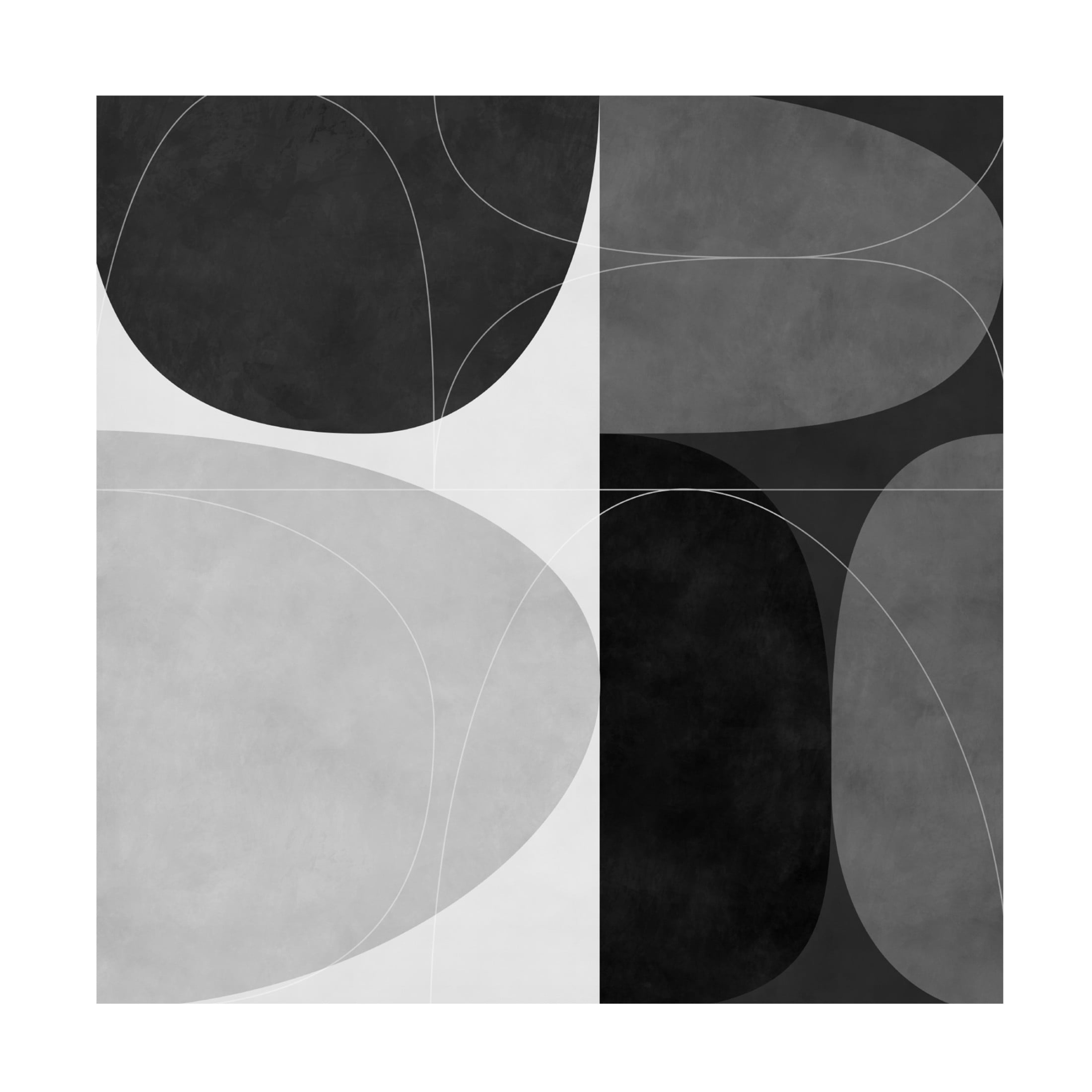 Trademark Fine Art Ana Rut Bre Shapesbw2 Canvas Wall Art