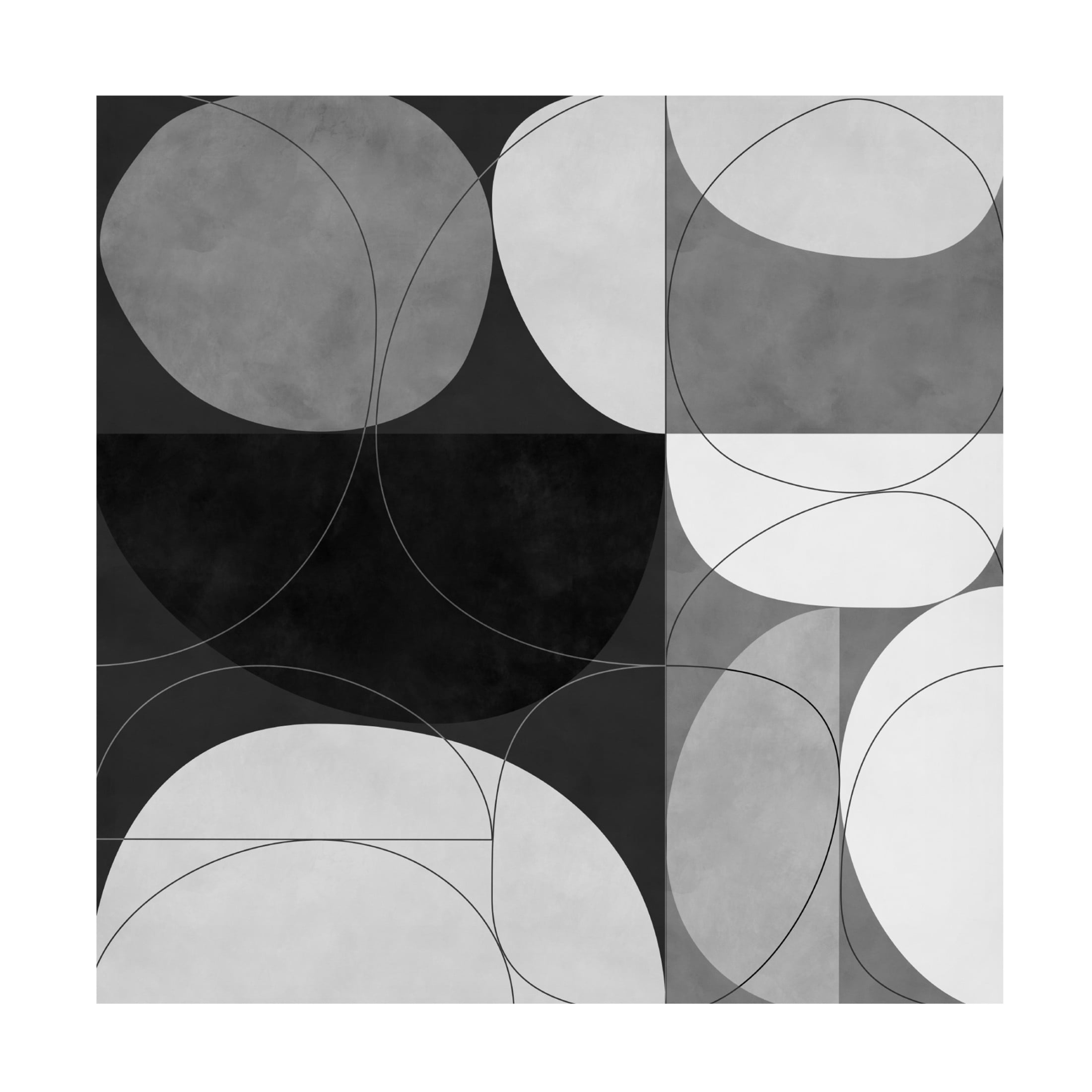 Trademark Fine Art Ana Rut Bre Shapesbw3 Canvas Wall Art