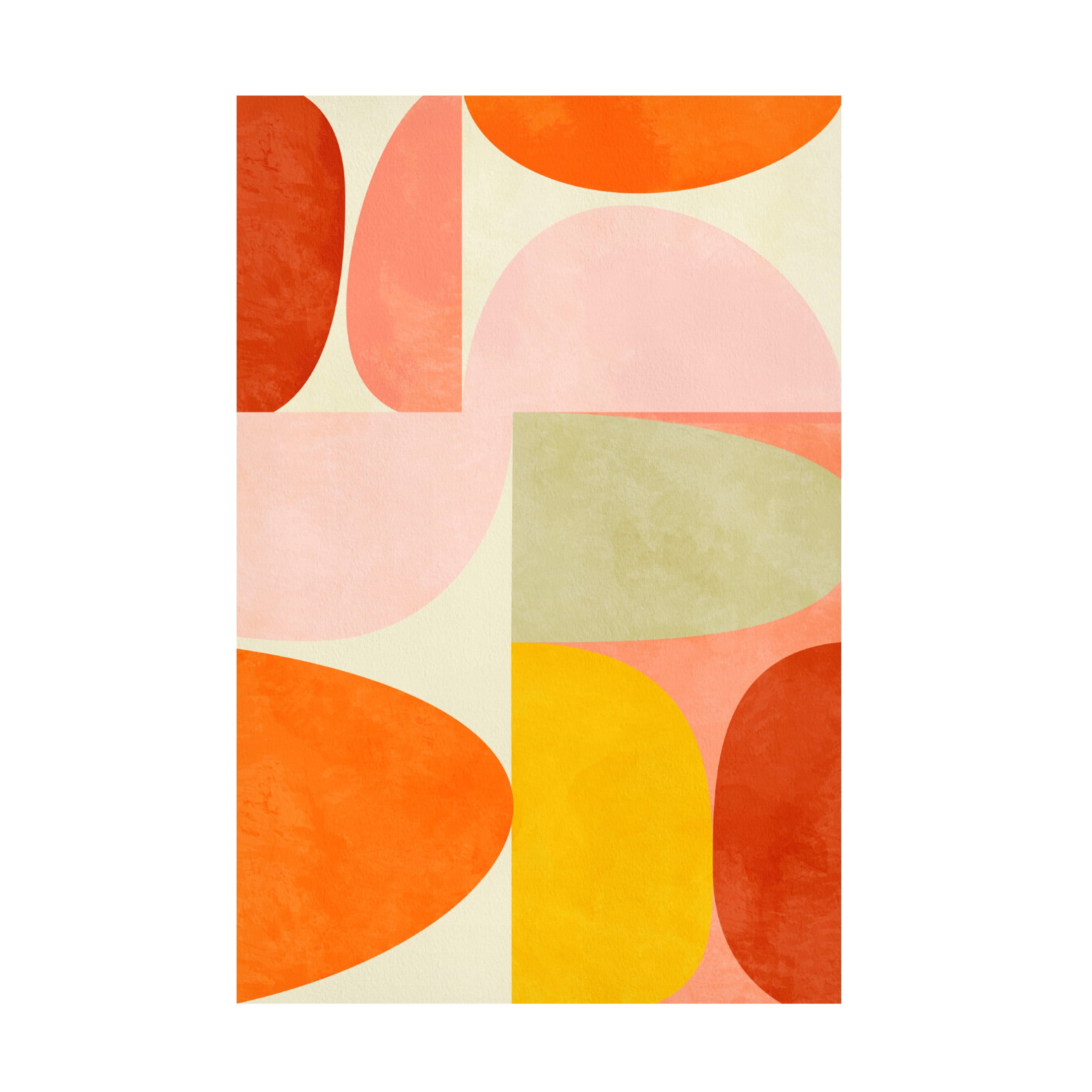 Trademark Fine Art Ana Rut Bre Warm Pastel Geometry Canvas Wall Art