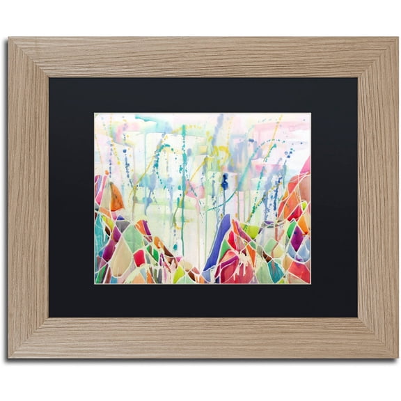 Trademark Fine Art "Anamundi" Canvas Art by Lauren Moss Black Matte, Birch Frame