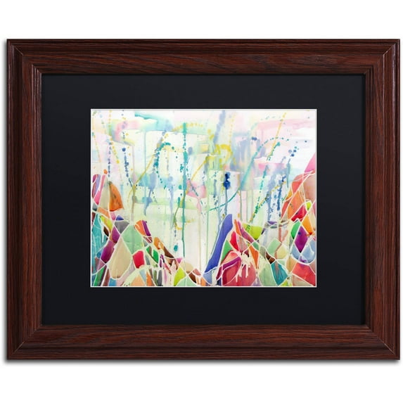 Trademark Fine Art "Anamundi" Canvas Art by Lauren Moss Black Matte, Wood Frame