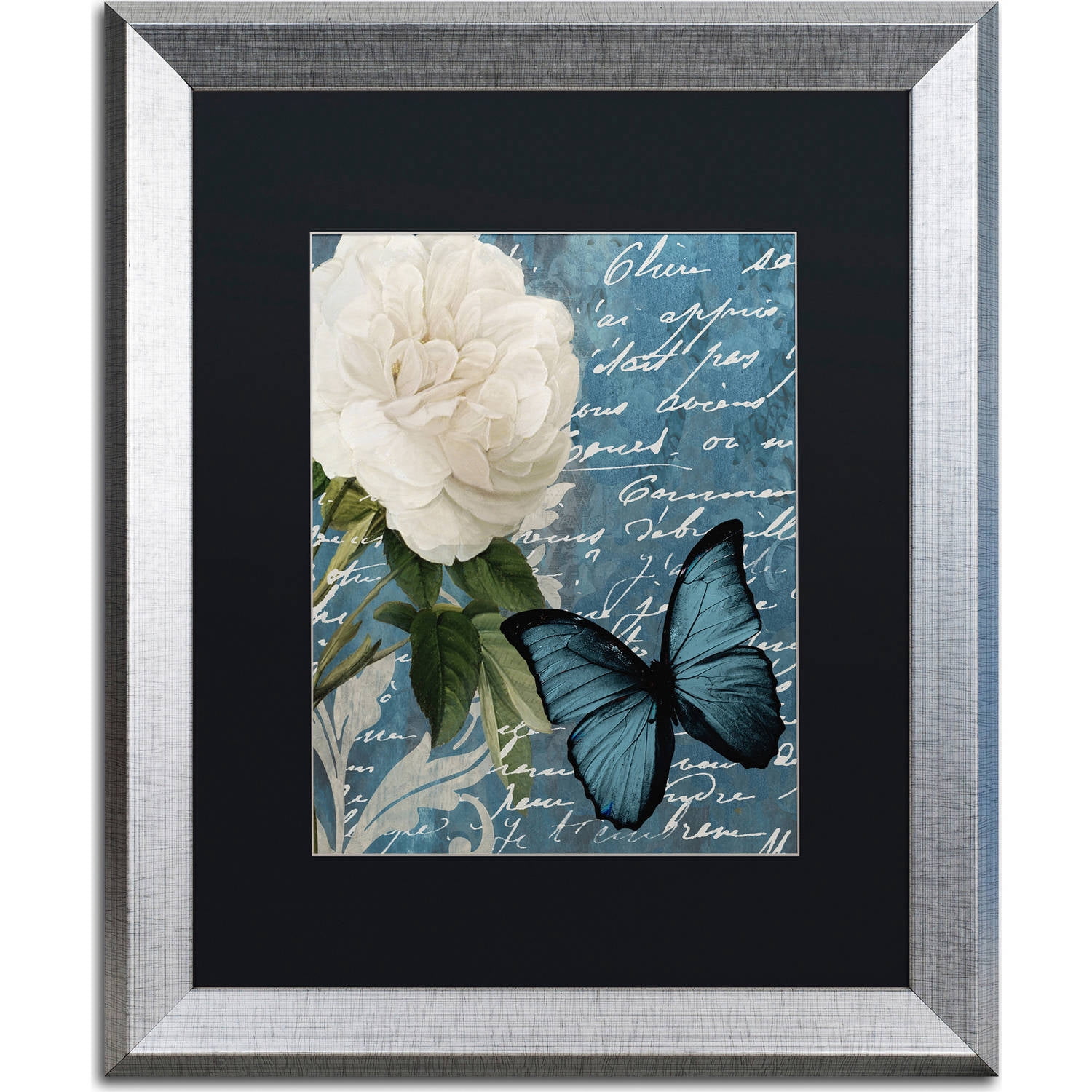Trademark Fine Art "Anastasia" Canvas Art by Color Bakery, Black Matte, Silver Frame