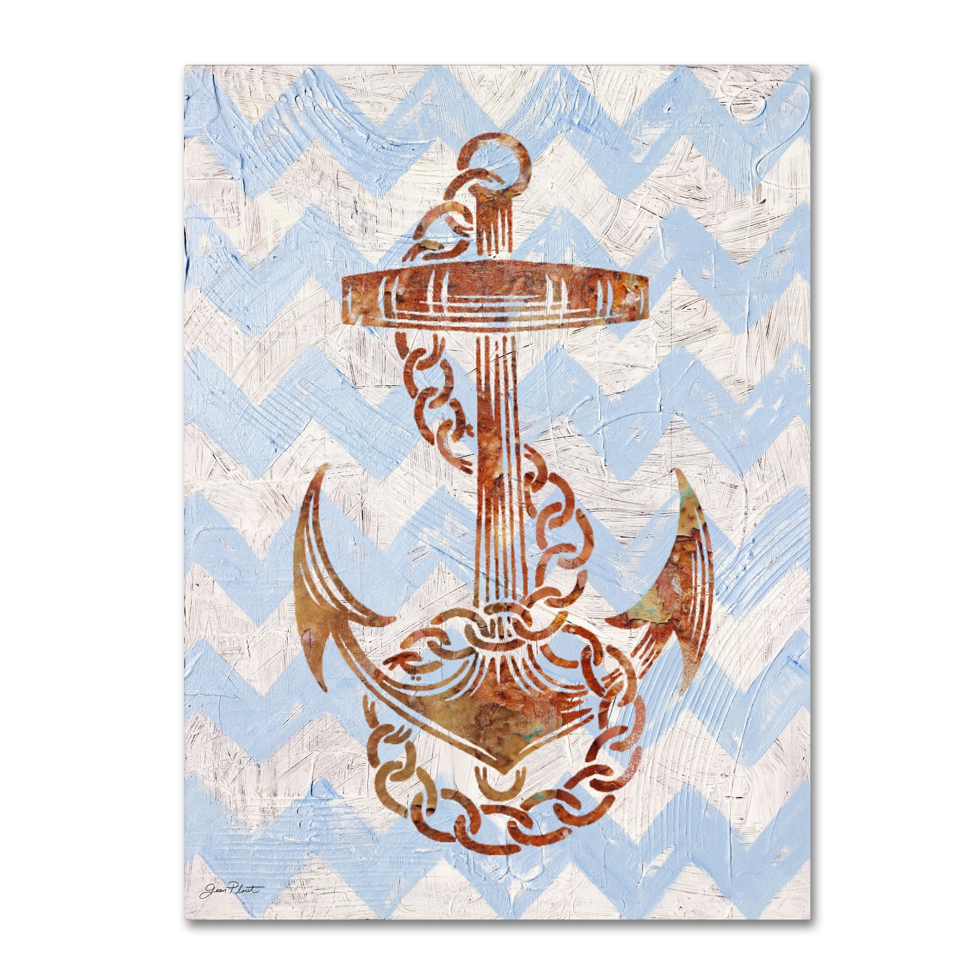 Trademark Fine Art 'Anchors Away' Canvas Art by Jean Plout
