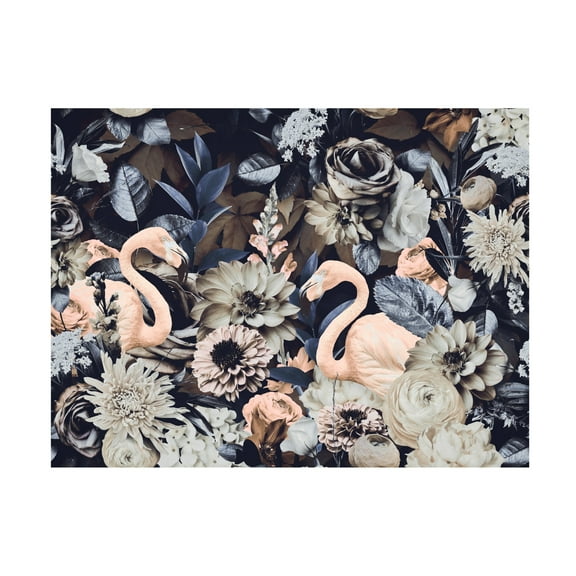 Trademark Fine Art Andrea Haase Flamingo Garden No4 Canvas Wall Art