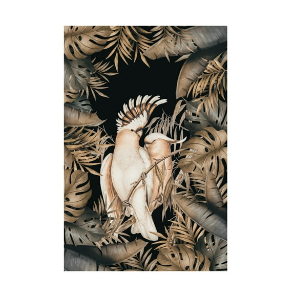 Trademark Fine Art Andrea Haase  Jungle With Cockatoos Canvas Wall Art