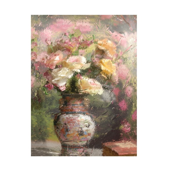 Trademark Fine Art Andrey Morozov Still Life With Flowers Canvas Wall Art
