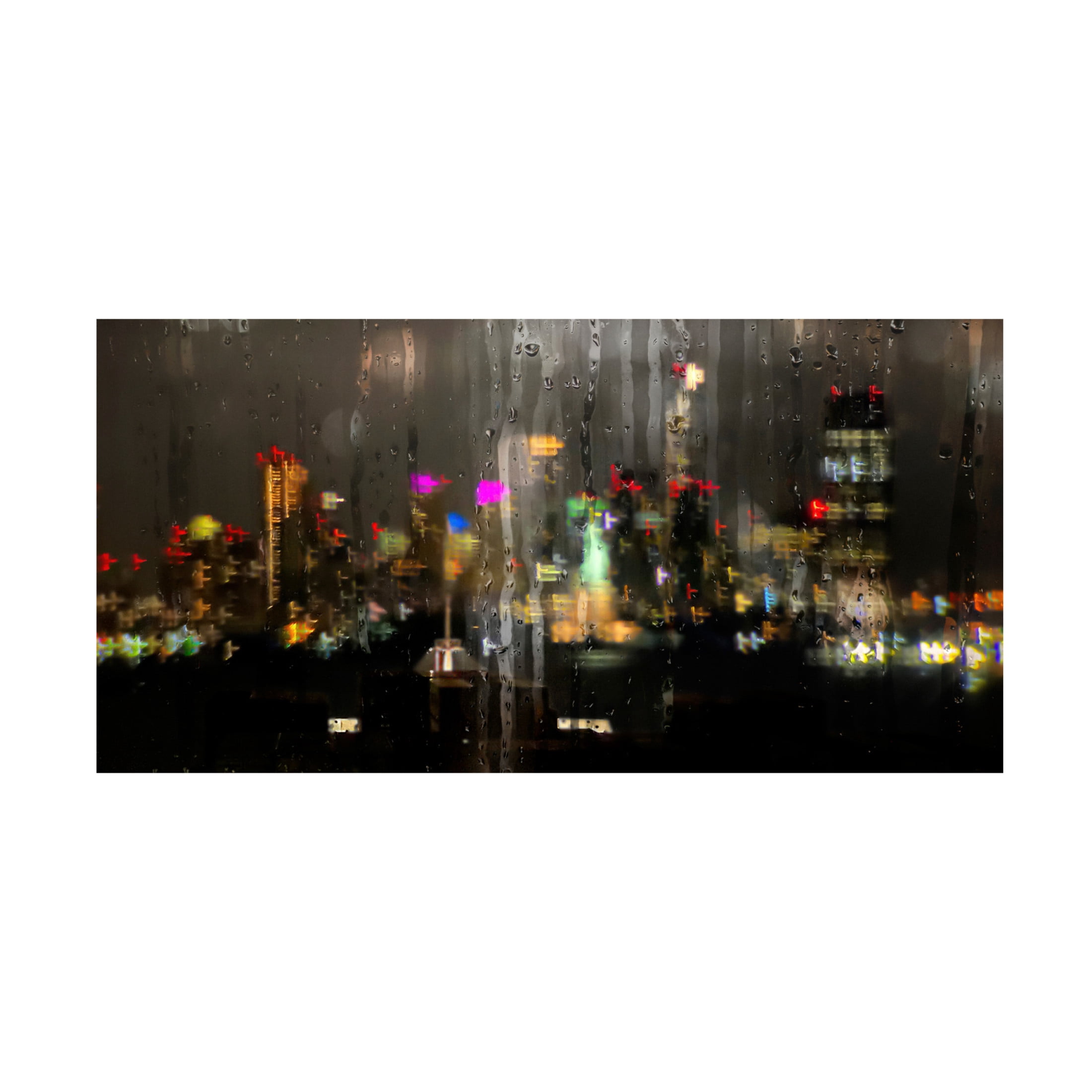 Trademark Fine Art Andrey Shpek Wet Glass Manhattan view Canvas Wall Art