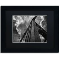 Trademark Fine Art "Andy Warhol Bridge" Canvas Art by Jason Shaffer, Black Matte, Black Frame