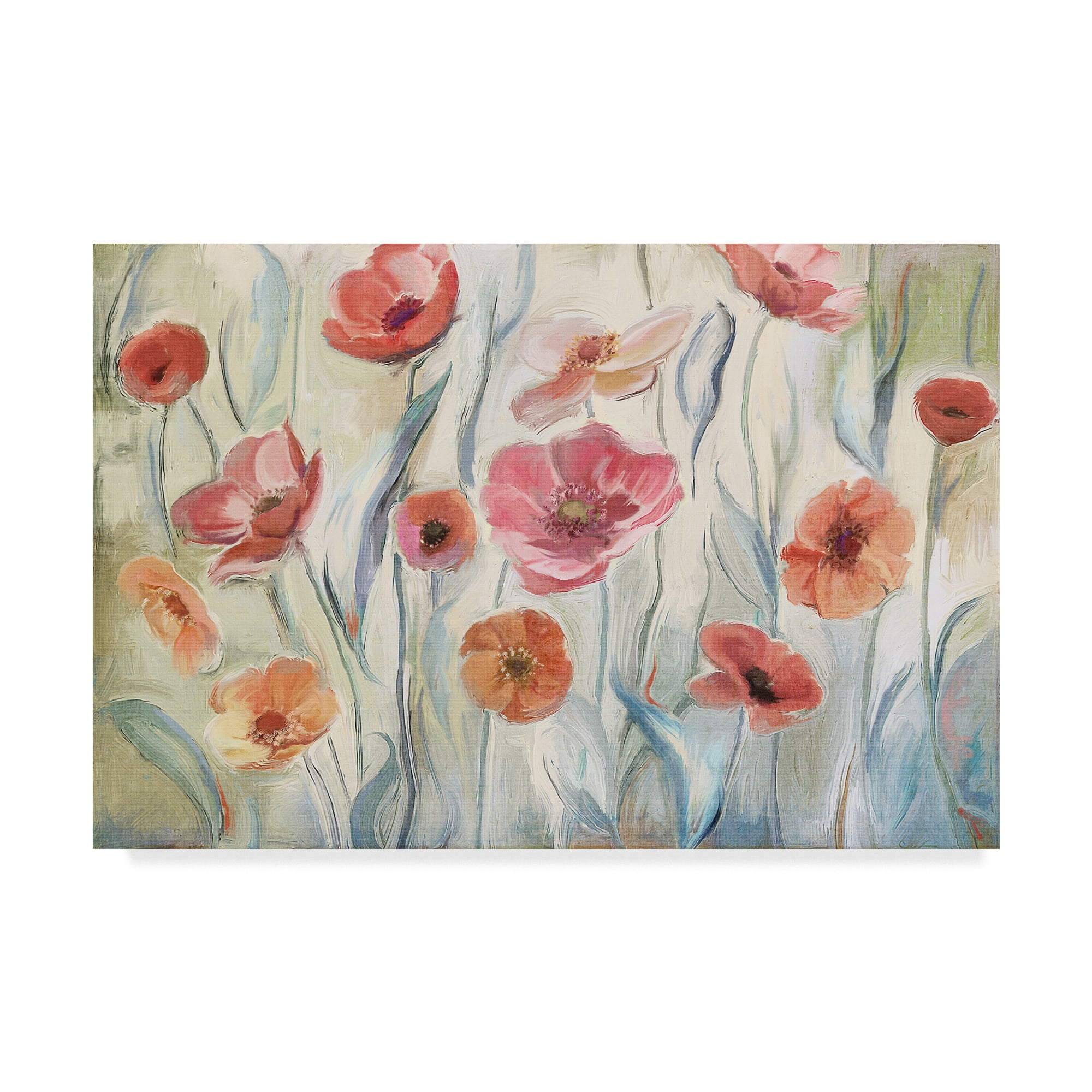 Trademark Fine Art 'Anemone Poppies' Canvas Art by Art Licensing Studio