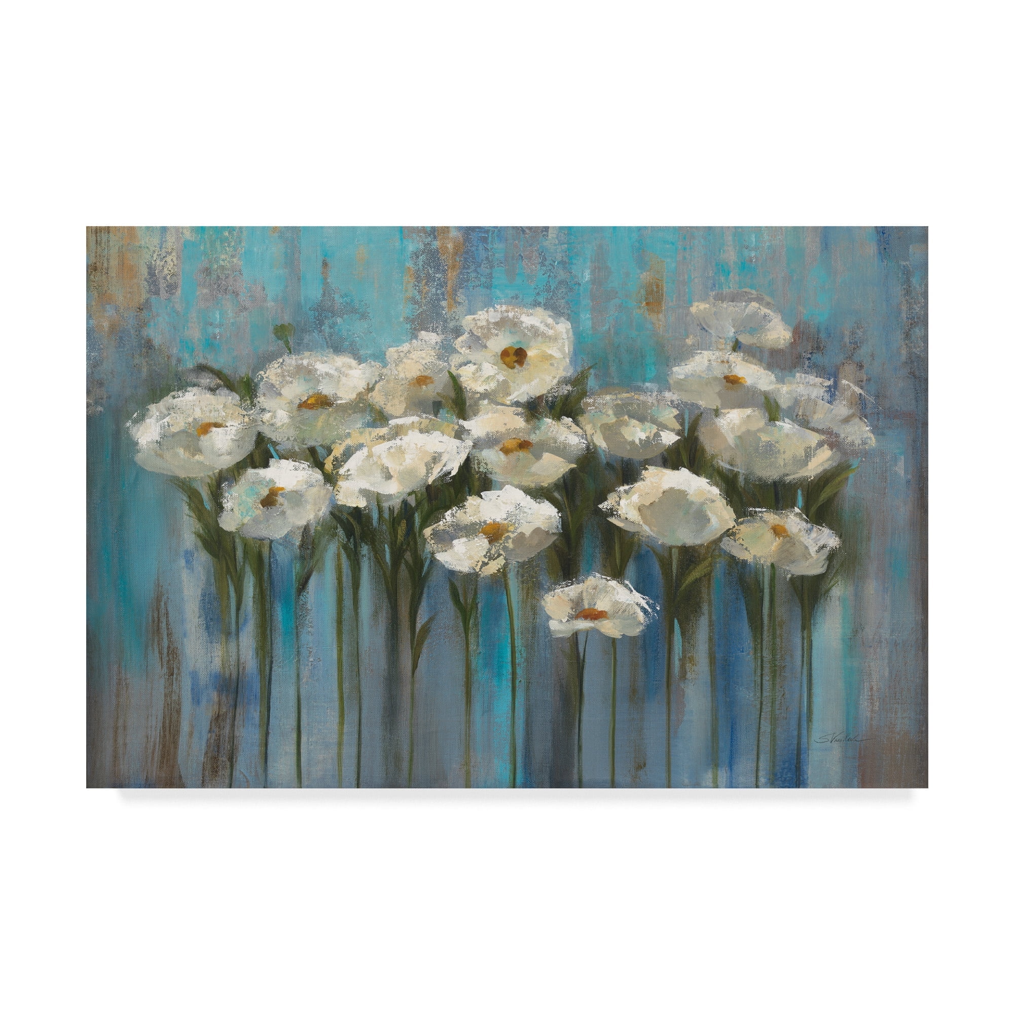 Trademark Fine Art 'Anemones by the Lake' Canvas Art by Silvia Vassileva